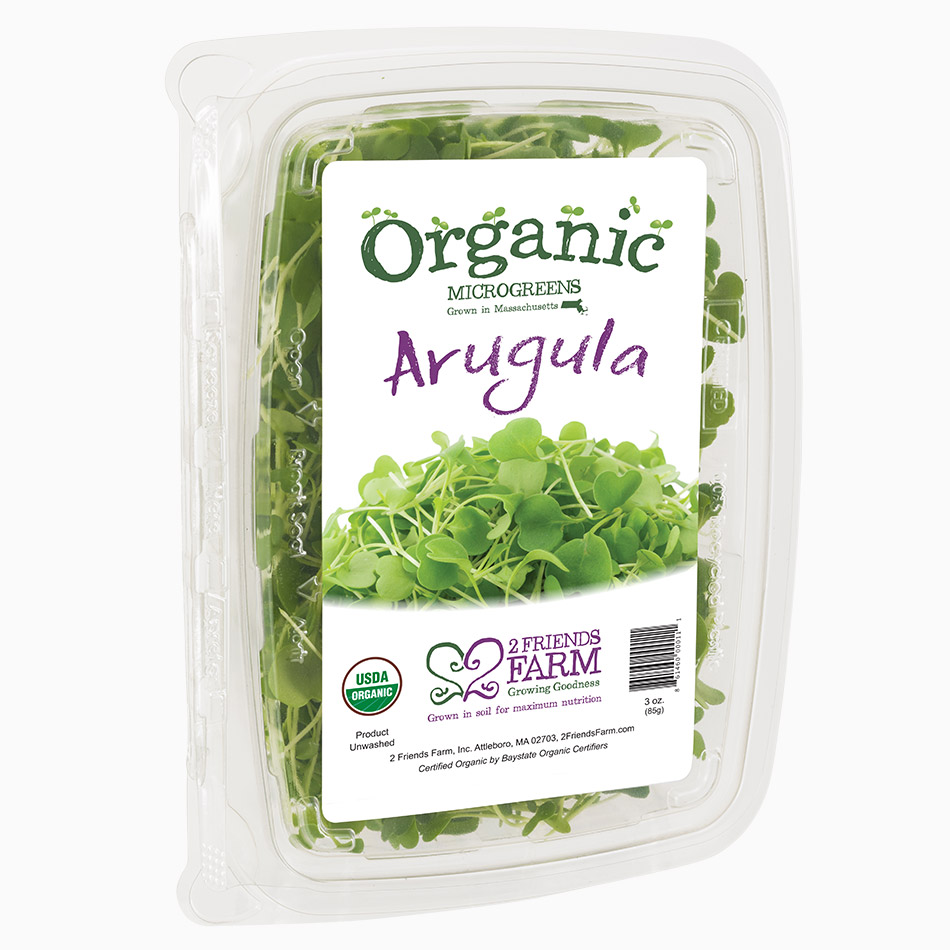 Arugula  – certified organic microgreens farm fresh tender greens