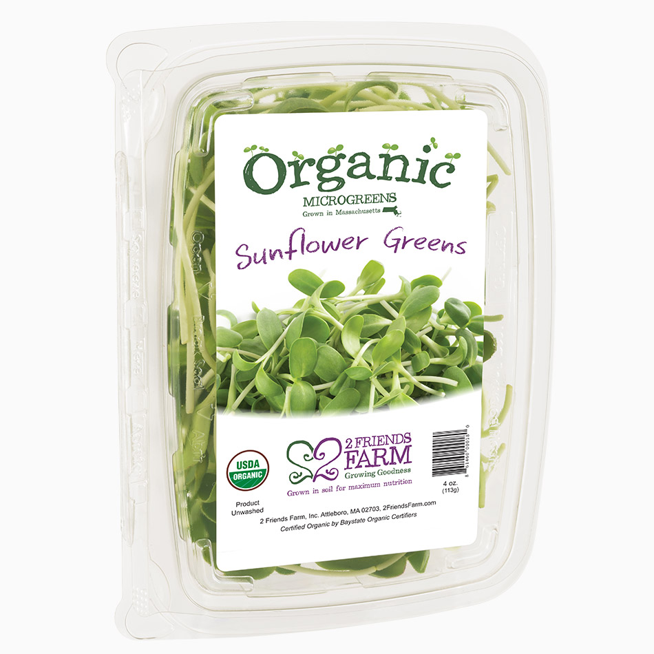 Sunflower Greens – certified organic microgreens super tender greens